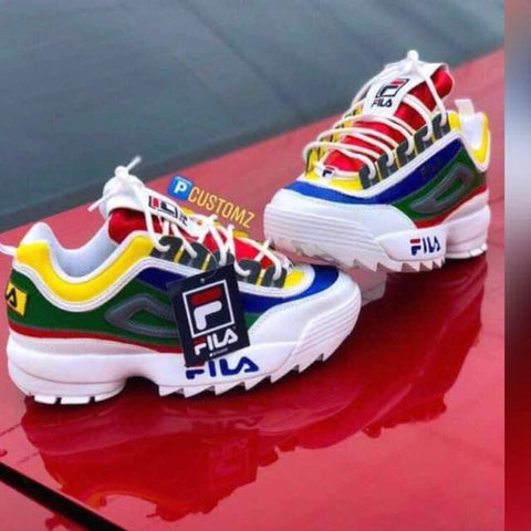 Multicolored Fila footwear