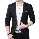 Men's Formal Blazer Slim Business Suit Single Button Men Jacket Coat Plus Size 5XL Fit Suit Male Solid Blazers Drop Shipping