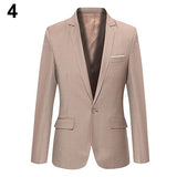 Men's Formal Blazer Slim Business Suit Single Button Men Jacket Coat Plus Size 5XL Fit Suit Male Solid Blazers Drop Shipping