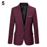 Men's Formal Blazer Slim Business Suit Single Button Men Jacket Coat Plus Size 5XL Fit Suit Male Solid Blazers Drop Shipping