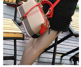 Ladies Hand Bag 2018 Women Canvas Leather Handbags Purses Plaid Doctor Bag High Quality Big Capacity Female Shoulder Bag Black